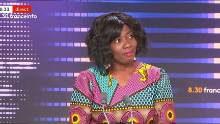 Danièle Obono, députée LFI de Paris, était l'invitée du "8h30 franceinfo", mardi 13 août 2024. (FRANCEINFO / RADIO FRANCE)