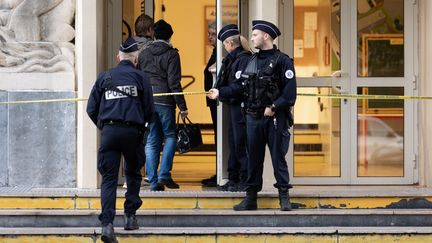 Un attentat s'est produit au lycée Gambetta d'Arras le 13 octobre 2023. (ALEXIS SCIARD / MAXPPP)