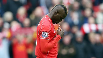 Mario Balotelli, l'attaquant de Liverpool. (MATT WEST / BACKPAGE IMAGES LTD)