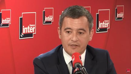 Le&nbsp;ministre de l'Action et des Comptes publics Gérald Darmanin sur France Inter ce lundi matin. (FRANCE INTER)