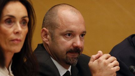 Vincent Crase participe à une audition devant la commission des lois du Sénat, le 19 septembre 2018, à Paris. (THIBAULT CAMUS / AP / SIPA)