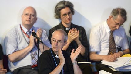 L'archev&ecirc;que de Canterbury, Justin Welby, le 14 juillet 2014, &agrave; York&nbsp;(Angleterre).&nbsp; (NIGEL RODDIS / REUTERS)