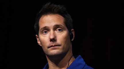 L'astronaute français Thomas Pesquet lors d'une conférence de presse à Tokyo, au Japon, le 19 septembre 2018. (MARTIN BUREAU / AFP)