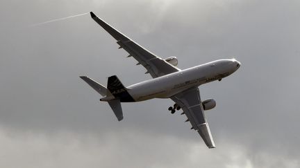 Un Airbus A330 participe &agrave; un vol test &agrave; Blagnac (Haute-Garonne), le 29 septembre 2014. (PASCAL PAVANI / AFP)