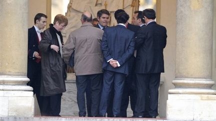 Les parents adoptifs de Laetitia arrivent au Palais de l'Elysée à Paris, le 31 janvier 2011. (AFP - Eric Feferberg)