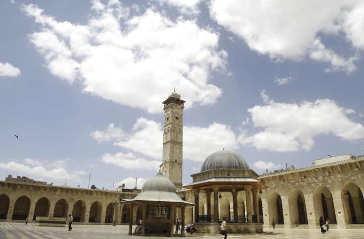 La mosqu&eacute;e des Omeyyades, &agrave; Alep, le 23 juin 2010, avant le d&eacute;but de la guerre civile. ( KHALED AL HARIRI / REUTERS)