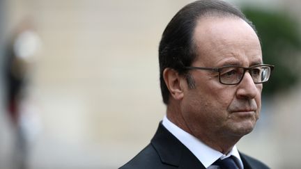 Le président de la République François Hollande, le 25 octobre 2016, à l'Elysée. (STEPHANE DE SAKUTIN / AFP)