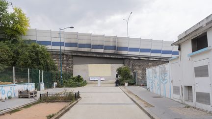 Le quare Forceval, dans le 19e arrondissement de Paris, en septembre 2022. (VINCENT ISORE / MAXPPP)