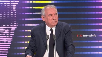 François Bayrou, haut-commissaire au Plan et président du Conseil national de la refondation (CNR), était lundi 26 septembre l'invité du 8h30 franceinfo.&nbsp; (FRANCEINFO / RADIOFRANCE)