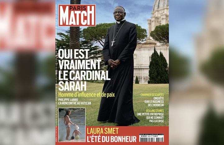 La une de Paris Match avec le cardinal Sarah datée de juillet 2022 (DR)