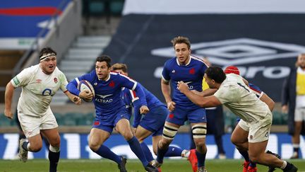 Brice Dulin, l'une des grandes satisfactions françaises face à l'Angleterre  (ADRIAN DENNIS / AFP)