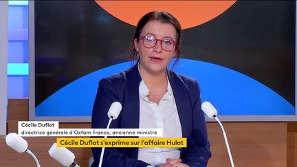 La directrice générale d'Oxfam, Cécile Duflot, mercredi 15 décembre sur franceinfo (FRANCEINFO)