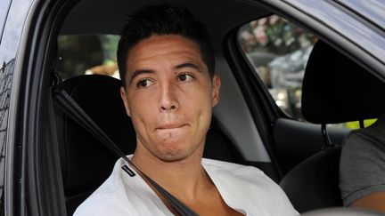 Le footballeur Samir Nasri &agrave;&nbsp;la F&eacute;d&eacute;ration fran&ccedil;aise de football, le 27 juillet 2012 &agrave; Paris. (BERTRAND GUAY / AFP)