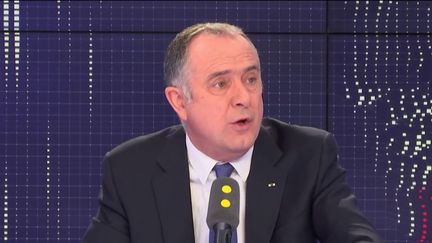 Didier Guillaume, le ministre de l'Agriculture et de l'alimentation, mercredi 30 janvier, sur franceinfo. (RADIO FRANCE / FRANCEINFO)