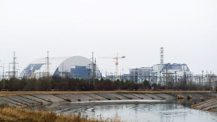 La centrale de Tchernobyl, en Ukraine, le 26 f&eacute;vrier 2015. (VOLODYMYR SHUVAYEV / AFP)