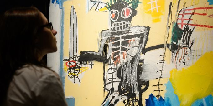 "Warrior", Basquiat, Vente chez Sotheby's à Londres en 2012
