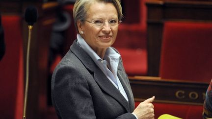 Michèle Alliot-Marie à l'Assemblée nationale, le 14 décembre 2010. (AFP / Fred Dufour)