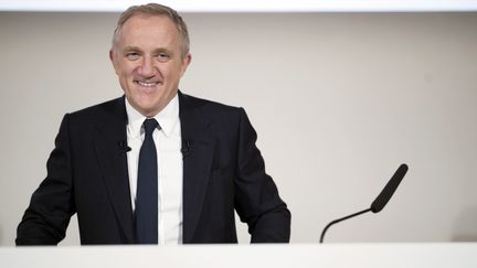 François-Henri Pinault, lors d'une conférence de presse le 12 février 2019. (IAN LANGSDON / EPA)