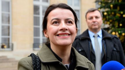 La ministre de l'Egalit&eacute; des territoires et du Logement,&nbsp;C&eacute;cile Duflot, dans la cour de l'Elys&eacute;e (Paris), le 23 d&eacute;cembre 2013. (BERTRAND GUAY / AFP)