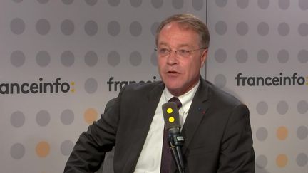 François Asselin, président de la Confédération générale des petites et moyennes entreprises (CGPME), le 8 octobre 2024 sur franceinfo. (FRANCEINFO / RADIO FRANCE)