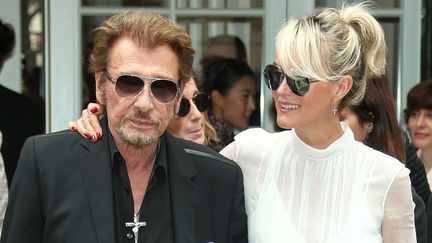 Johnny et Laeticia Hallyday avant une défilé haute couture Dior en juillet 2016 à Paris
 (Calpix / SIPA)