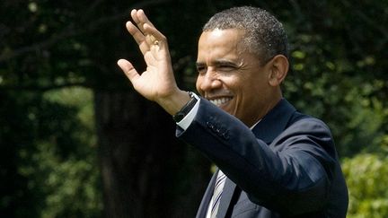 Le Pr&eacute;sident Barack Obama &agrave; la Maison blanche &agrave; Washington, le 29 juin 2012. (NICHOLAS KAMM / AFP)