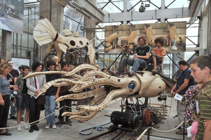 Le calamar à rétropropulsion, Nantes 2013
 (FRANK PERRY / AFP)