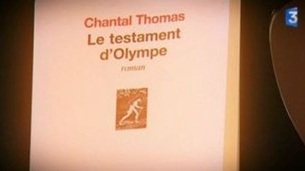 &quot;Le Testament d&#039;Olympe&quot; de Chantal Thomas
 (Culturebox)