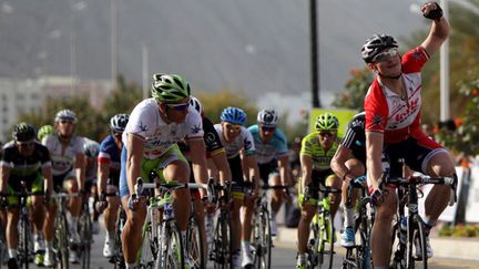 L'Allemand Andre Greipel conserve son maillot de leader.  (MARWAN NAAMANI / AFP)