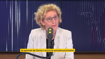 Muriel Pénicaud était l'invitée du 8h30 de franceinfo mercredi 15 janvier 2020 (Capture écran). (FRANCEINFO)