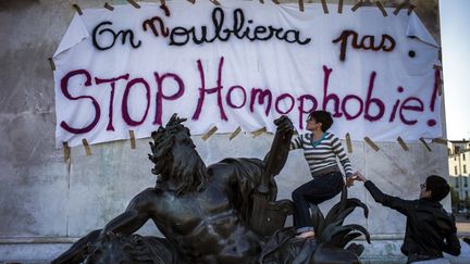 A Lyon, place des Terreaux. (JEFF PACHOUD / AFP)