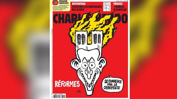 La une de "Charlie Hebdo", le mardi 16 avril 2019. (CHARLIE HEBDO)