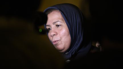 Latifa Ibn Ziaten, mère d'une des victimes de Mohamed Merah, le 2 novembre 2017 au tribunal&nbsp;de Paris. (STEPHANE DE SAKUTIN / AFP)