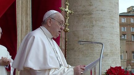 Italie : les messages du pape François à l’occasion de Noël (CAPTURE D'ÉCRAN FRANCE 3)