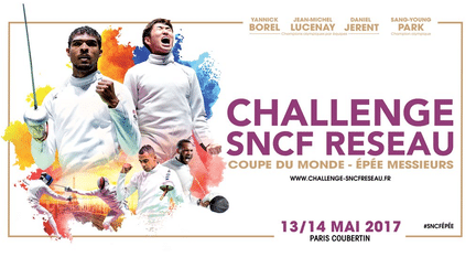 Affiche du Challenge SNCF Réseau 2017 (Fédération Française d'Escrime)