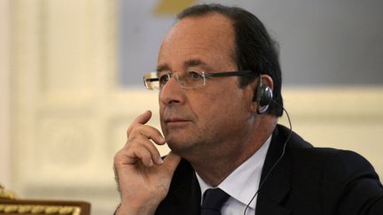 Fran&ccedil;ois Hollande au sommet du G20 &agrave; Saint-P&eacute;tersbourg (Russie), le 6 septembre 2013.&nbsp; (REUTERS)