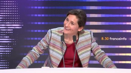 Amélie Oudéa-Castéra, ministre des Sports, était l'invitée franceinfo le 20 juillet 2023. (franceinfo)