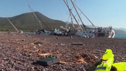 L'heure des réparations est venue en Corse, après les intempéries survenues sur l'île dans la matinée du jeudi 18 août. (FRANCE 2)