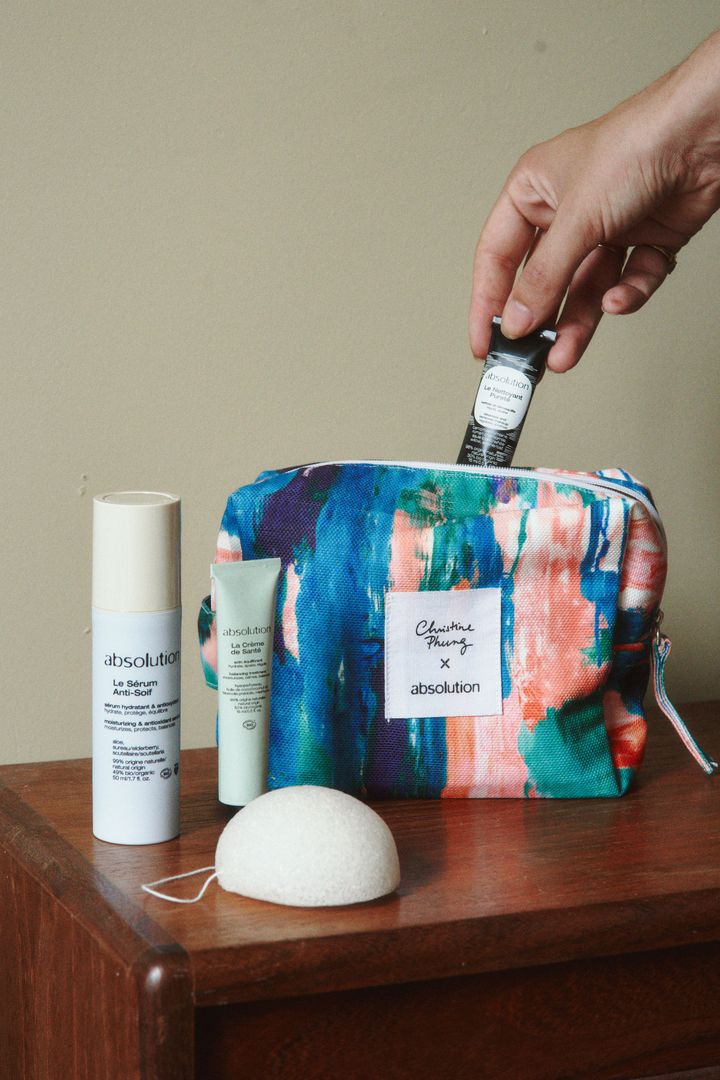 Trousse designée par la créatrice de mode Christine Phung avec le laboratoire Absolution. (CHRISTINE PHUNG)