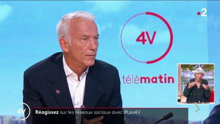 Patrick Martin, président du Medef, était l’invité des "4 Vérités" de France 2, lundi 28 août. (France 2)