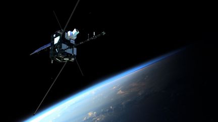 Une modélisation 3D du satellite Taranis, perdu lors de son lancement le 17 novembre 2020. (CENTRE NATIONAL D'ETUDES SPATIALES)