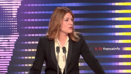 Maud Bregeon était l'invitée du 8.30 franceinfo samedi 10 décembre 2022 (FRANCEINFO / RADIOFRANCE)