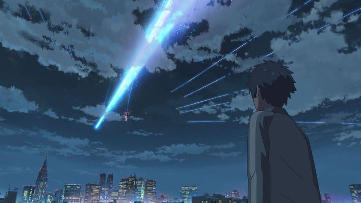 Your Name de Makoto Shinkai
 (2016 TOHO CO., LTD. / CoMix Wave Films Inc. / KADOKAWA CORPORATION / East Japan Marketing &amp; Communications,Inc. / AMUSE INC. / voque ting co.,ltd. / Lawson HMV Entertainment, Inc)