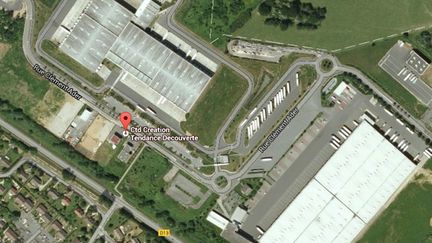 &nbsp; (Une vue de l'entreprise CTD située à Dammartin-en-Goële dans laquelle se sont retranchés les deux suspects de l'attentat contre le journal Charlie Hebdo (1332135) © Google Street View)