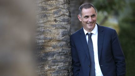 Le président sortant du conseil exécutif corse, Gilles Simeoni, le 25 mai 2021 en Corse. (PASCAL POCHARD-CASABIANCA / AFP)