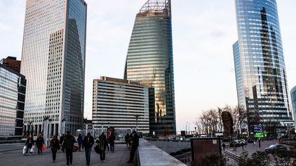 Le quartier d'affaires de La Défense (Hauts-de-Seine). (AMAURY CORNU / HANS LUCAS)