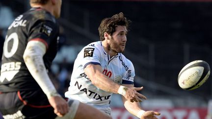 Le demi de mêlée du Racing, Maxime Machenaud, a contribué activement à la victoire des siens contre le Stade Toulousain. (MIGUEL MEDINA / AFP)