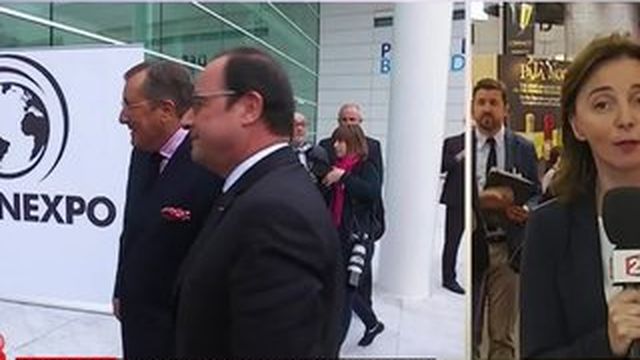 Loi Evin : François Hollande en visite au salon Vinexpo de Bordeaux