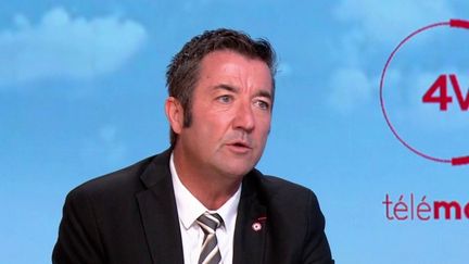 Karl Olive, le député Renaissance des Yvelines, était l'invité des "4 Vérités" de France 2, lundi 24 juillet. (FRANCE 2)