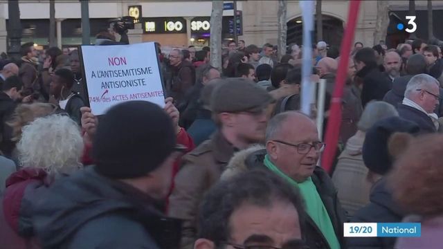 Manifestations contre l'antisémitisme : ils se sont rassemblés pour dire non